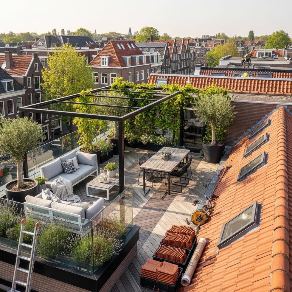 dakterras aanleggen lente