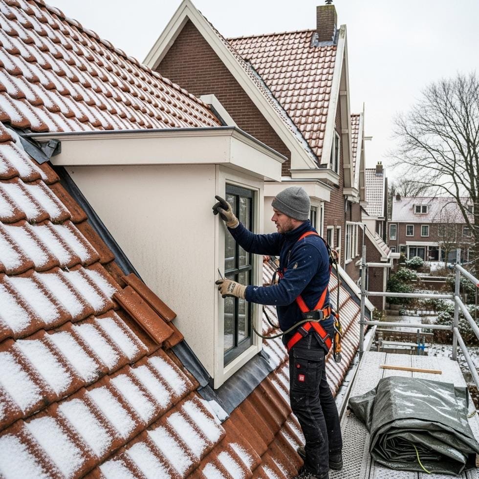 dakschade winter amsterdam