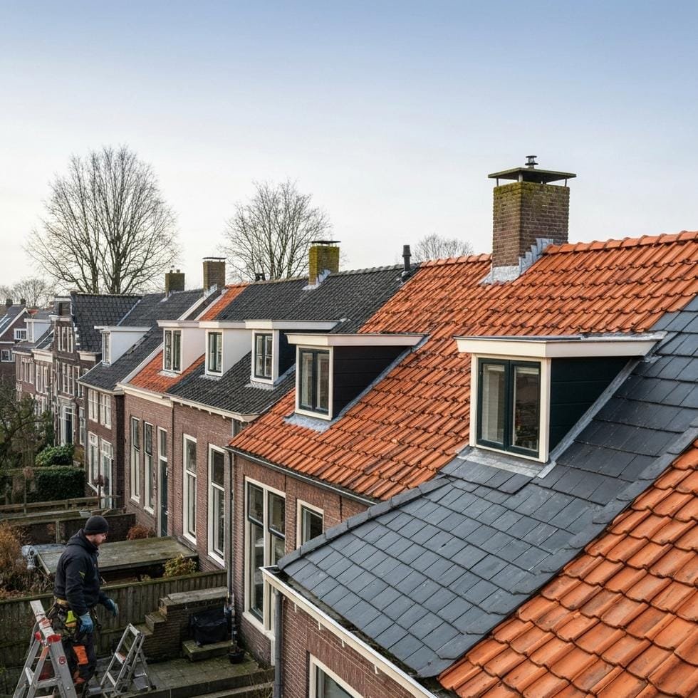 dakschade winter amsterdam