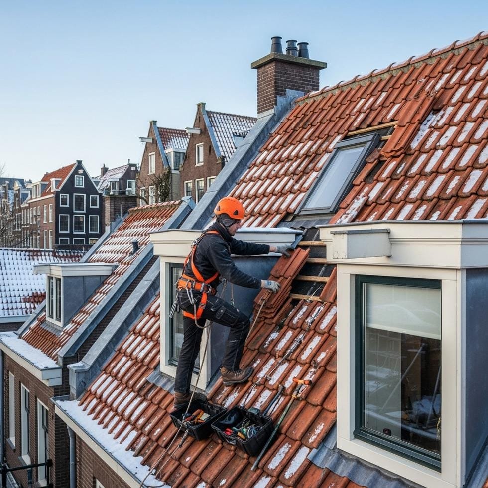 dakrenovatie winter amsterdam