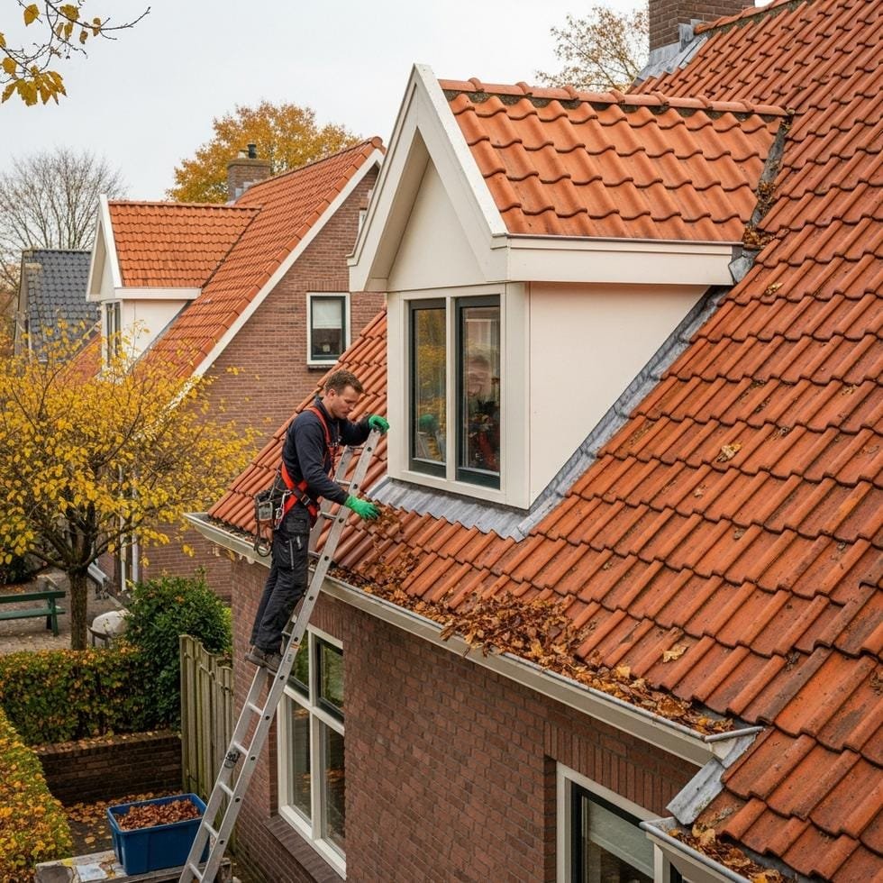 dakgoten reinigen herfst