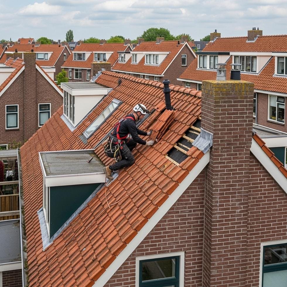 Reparatie van dakschade